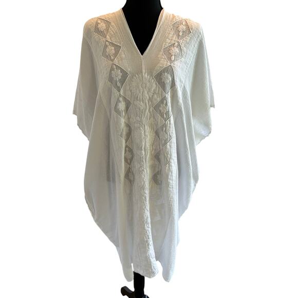 Nativa - Gorgeous Midi Caftan Embroidered Dress - OS - Picture 1 of 6
